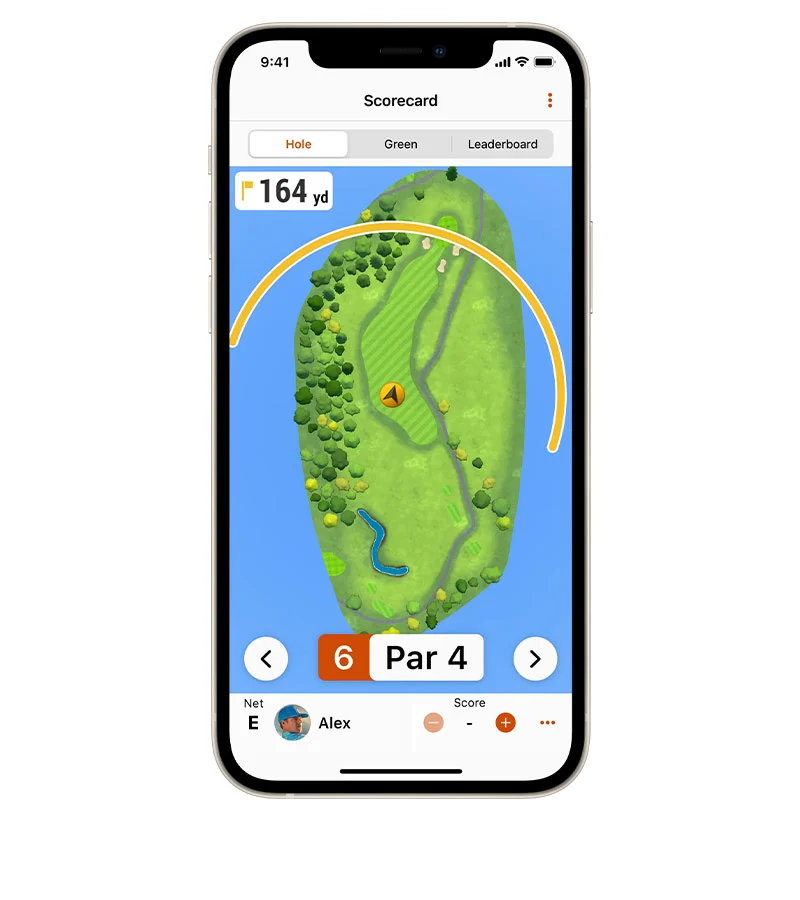 Garmin Approach Z30 rangefinder course-use visual